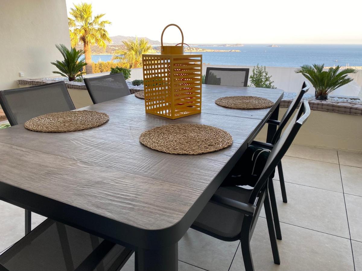 Superbe T2 44M2 - Grande Terrasse Vue Mer Panoramique Exceptionnelle Piscine - Parking Bandol Exterior photo